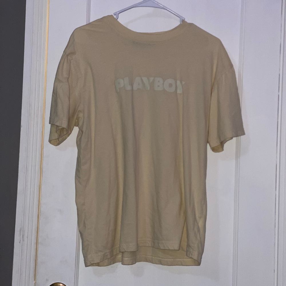 Playboy Puff Print Cream T-Shirt